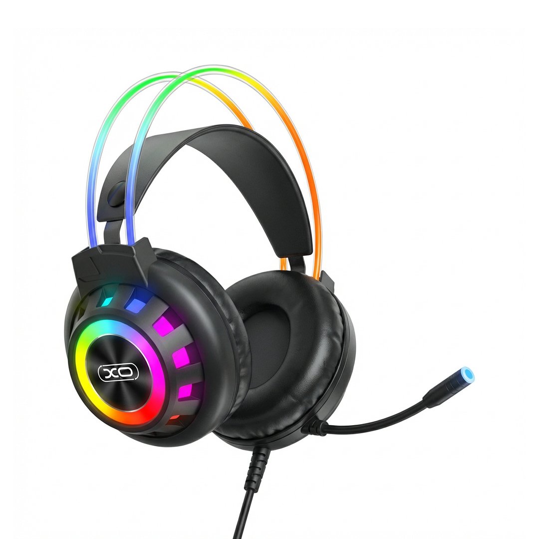 AURICULARES GAMER XO-GE10 NEGRO RGB CON MICRÓFONO USB JACK 3.5MM